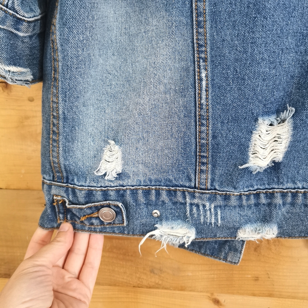 Distressed Denim Jacket - Picture 4 of 5